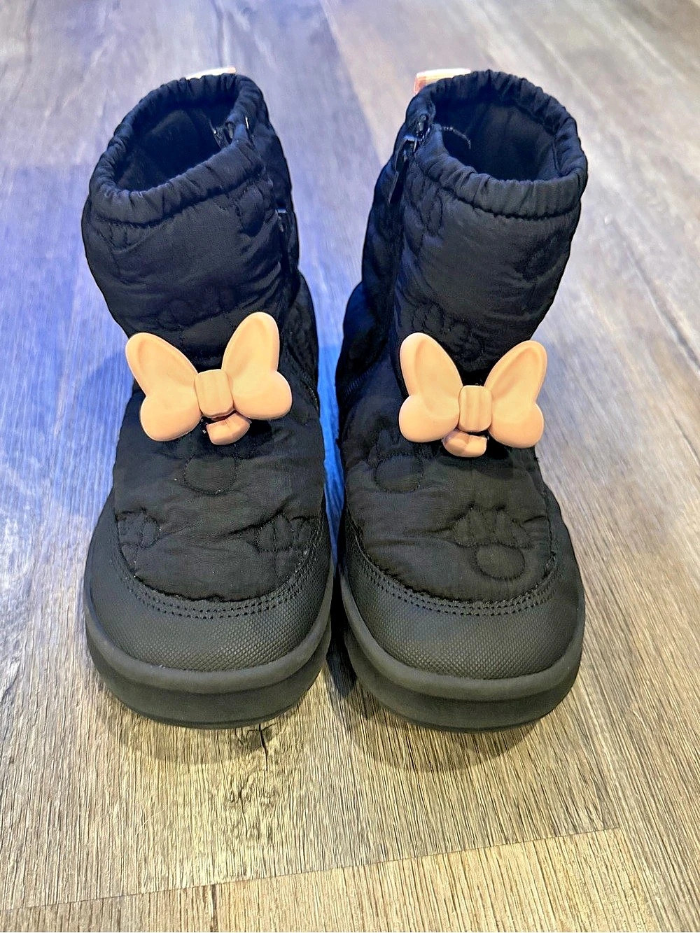 ZARA DISNEY Black Butterfly Boots Girls EU 29
